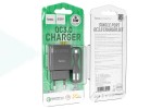 Сетевое зарядное устройство USB + кабель MicroUSB HOCO C72Q Glorius QC3.0 3000mAh (черный)