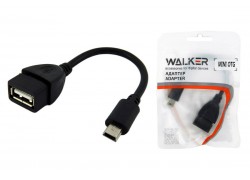 Переходник OTG MiniUSB - USB WALKER №03 кабель