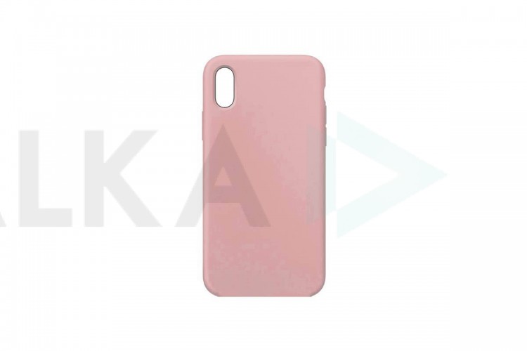 Чехол для iPhone XR тонкий (бледно-розовый)