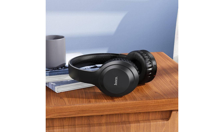 Наушники мониторные беспроводные HOCO W30 Fun move BT wireless headphones Bluetooth (черный)