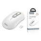 Мышь беспроводная HOCO GM21 (USB, 2.4ГГц+ВТ, 10м) (белый-серый)