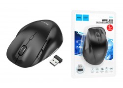 Мышь беспроводная HOCO GM24 Mystic (USB, 2.4ГГц+ВТ, 10м) (черный)