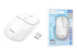 Мышь беспроводная HOCO GM25 Royal (USB, 2.4ГГц+ВТ, 10м) (белый)