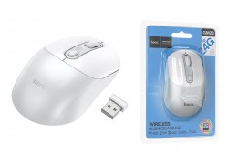 Мышь беспроводная HOCO GM28 (USB, 2.4ГГц+ВТ, 10м) (белый)