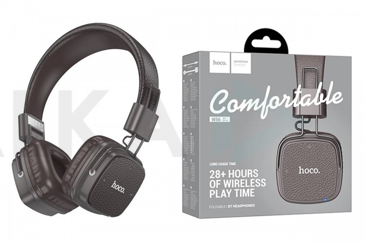 Наушники мониторные беспроводные HOCO W56 Earl BT headphones Bluetooth (коричневый)