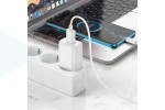 Сетевое зарядное устройство USB + кабель Type-C HOCO C134A Solid (белый)