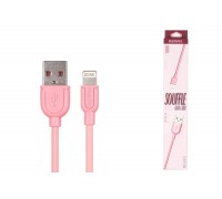 Кабель USB - Lightning REMAX SOUFFLE Series (розовый) (в блистере)