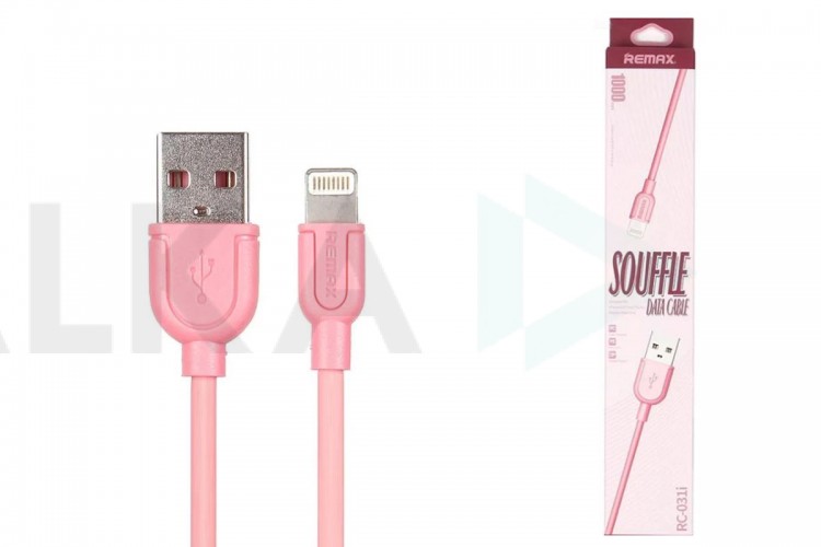 Кабель USB - Lightning REMAX SOUFFLE Series (розовый) (в блистере)