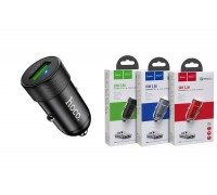 Автомобильное зарядное устройство АЗУ USB HOCO Z32 Speed Up single port QC3.0 (черный)