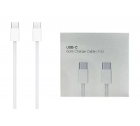 Кабель USB Type-C - USB Type-C APPL for 15 iPhone (copy orig) PD60W (белый) 1м (в оплетке NEW)