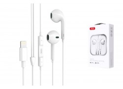 Наушники вакуумные проводные XO EP70 wired plastics lighting earphone ( no need bluetooth ) White