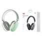 Наушники мониторные беспроводные XO BE45 Beiguo Headband Green