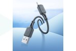 Кабель USB - USB Type-C HOCO X101, 2,4A (черный) 1м