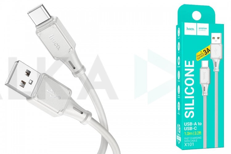 Кабель USB - USB Type-C HOCO X101, 2,4A (серый) 1м