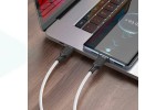 Кабель USB Type-C - USB Type-C HOCO X90 PD60W (белый) 1м (силиконовый)