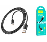 Кабель USB - USB Type-C HOCO X96 6A 100W Fast (черный) 0,25м 