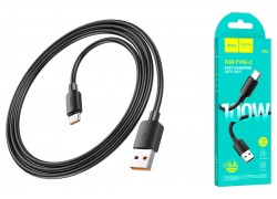 Кабель USB - USB Type-C HOCO X96 6A 100W Fast (черный) 0,25м 