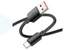 Кабель USB - USB Type-C HOCO X96 6A 100W Fast (черный) 0,25м