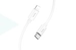 Кабель USB Type-C - Lightning HOCO X87 Magic (белый) 1м (силиконовый)
