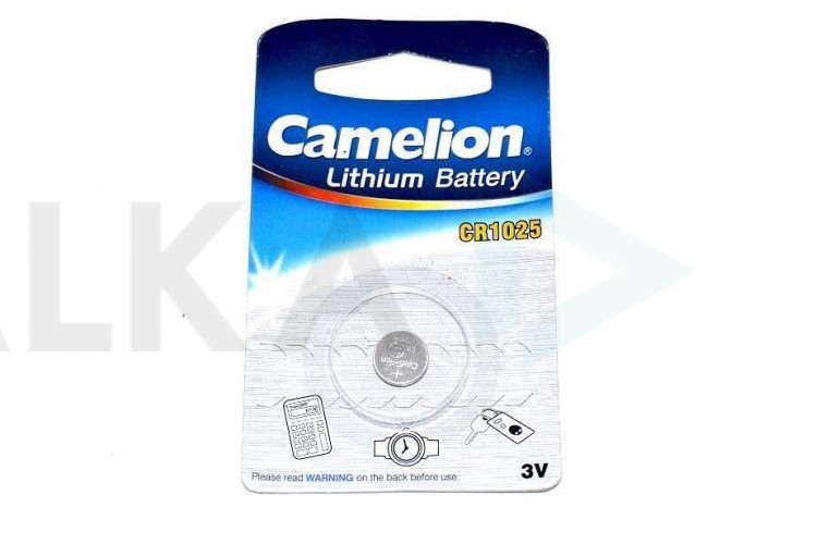 Батарейка литиевая Camelion CR1025 BL1 цена за 1 шт