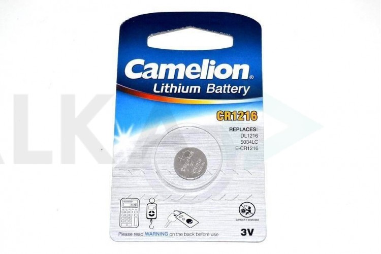 Батарейка литиевая Camelion CR1216 BL1 цена за 1 шт
