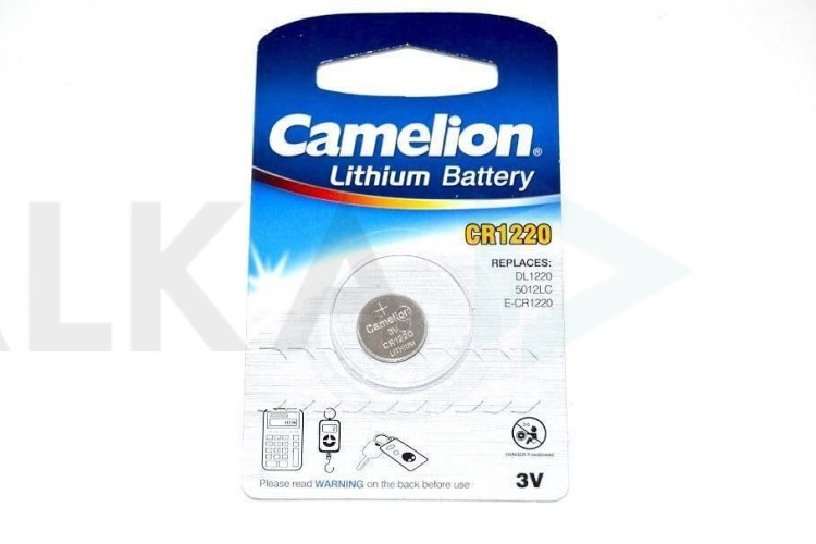 Батарейка литиевая Camelion CR1220 BL1 блистер цена за 1 шт