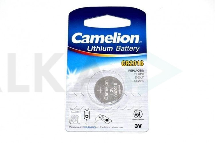 Батарейка литиевая Camelion CR2016 BL1 цена за 1 шт
