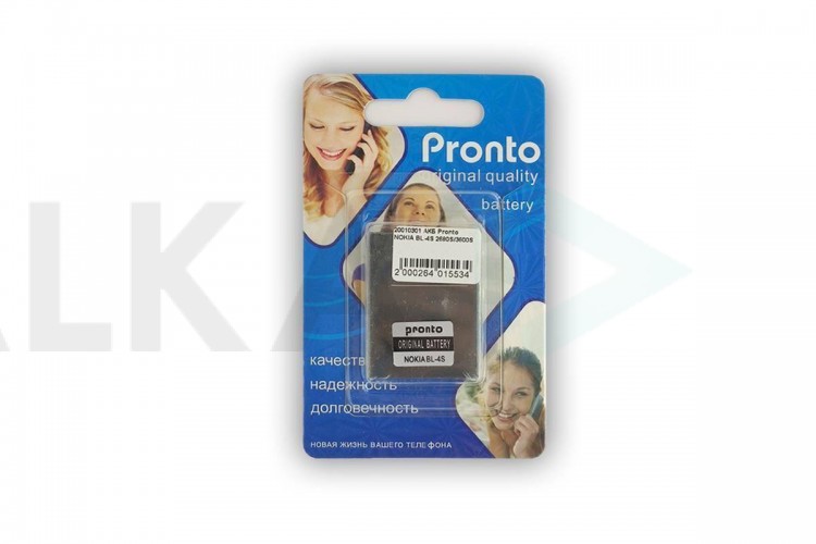 Аккумуляторная батарея Pronto NOKIA BL-4S 2680S/3600S