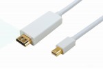 Кабель DisplayPort miniDP (папа) - DisplayPort (папа) 1,8 м белый