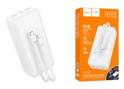 Универсальный дополнительный аккумулятор Power Bank HOCO J118B Smart (30000 mAh) (белый)