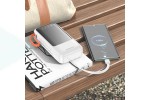 Универсальный дополнительный аккумулятор Power Bank BOROFONE BJ60A Rapid портативный аккумулятор с 4 кабелями (20000mAh) (белый)