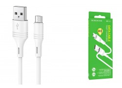 Кабель USB - MicroUSB BOROFONE BX43 2,4A (белый) 1м