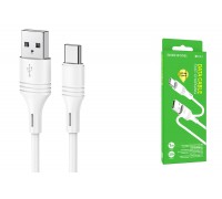 Кабель USB - USB Type-C BOROFONE BX43, 3A (белый) 1м