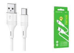 Кабель USB - USB Type-C BOROFONE BX43, 3A (белый) 1м