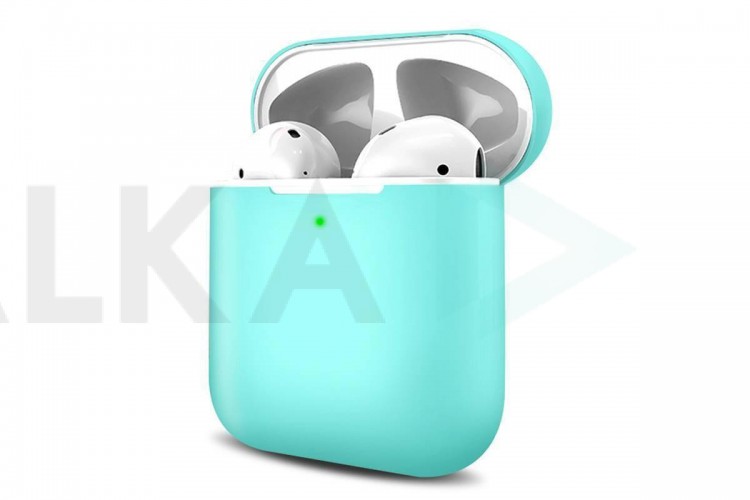 Чехол для наушников AirPods Copy orig. (мятный)