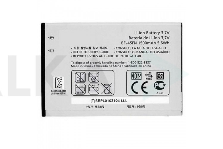 Аккумулятор BL-45FN для телефона LG KW730/MS910/VS910