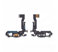 Шлейф с разъемом зарядки iPhone 12 / 12 Pro Оригинал IC (Черный)