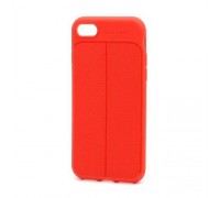 Чехол для iPhone 6 Plus/6S Plus имитация кожи (красный)