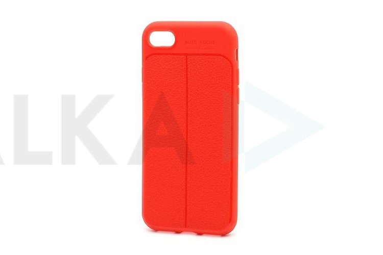 Чехол для iPhone 6 Plus/6S Plus имитация кожи (красный)