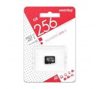 Карта памяти microSDXC Smartbuy 256 GB Class 10 UHS-1 (без адаптера) (SB256GBSDCL10-00)
