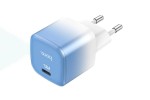 Сетевое зарядное устройство USB-C + кабель Type-C HOCO C101A PD 20W (бело-голубой)