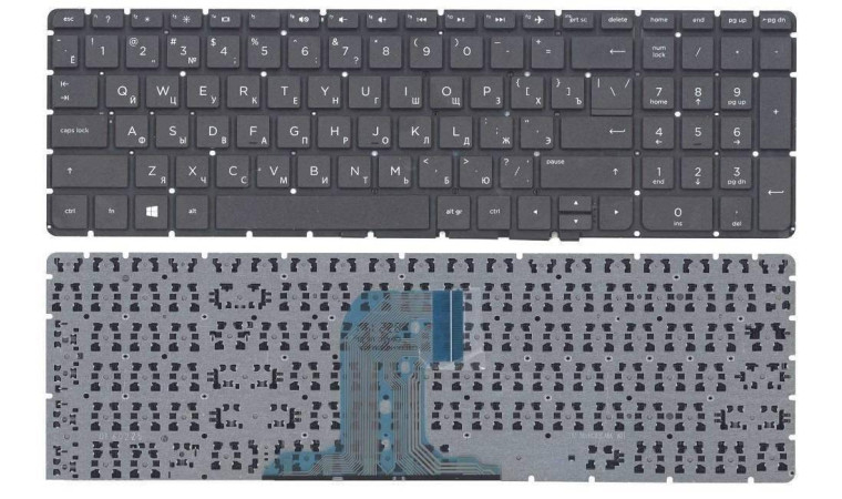 Клавиатура для ноутбука HP Pavilion 250 G4 без рамки Клавиатура для ноутбука HP Pavilion 250 G4 без рамки