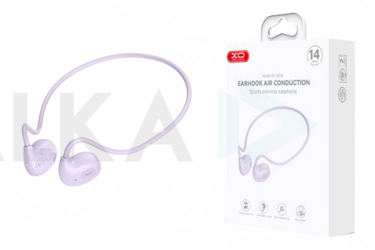 Bluetooth наушники XO BS34 Buddha Bean Open Air Conduction purple