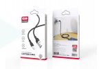 Кабель USB - Lightning XO NB208 2.4A Liquid Silicone Black