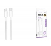 Кабель USB Type-C - USB Type-C BOROFONE BX117 Source 60W (белый) 1м