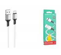 Кабель USB - MicroUSB BOROFONE BX83 2,4A (белый) 1м