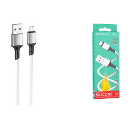 Кабель USB - MicroUSB BOROFONE BX83 2,4A (белый) 1м