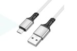 Кабель USB - MicroUSB BOROFONE BX83 2,4A (белый) 1м