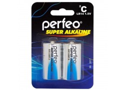 Батарейка алкалиновая Perfeo LR14/2BL Super Alkaline (цена за блистер за 2 шт)