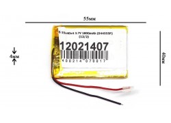 Универсальный аккумулятор 55x40x4 3.7V 1800mAh (404055P)